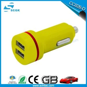 Duel Pengisi Daya Mobil USB untuk Aksesori Ponsel