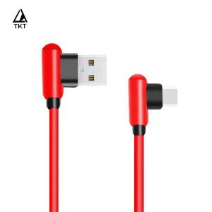 Kabel Tipe C Bahan PVC Lembut Sudut Kanan 90 Derajat
