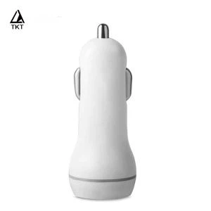 Sertifikasi CE Pengisi Daya Mobil Ponsel USB Port Ganda 3,4A