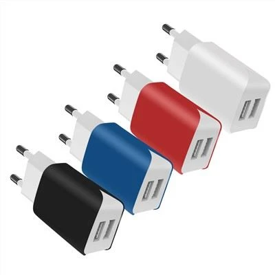 Steker Dinding Port Ganda Multi Warna 5V 3.1A