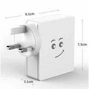 Pengisi Daya Dinding Logam 4 USB 2.4A