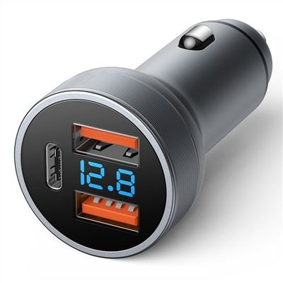 Pengisi Daya Mobil Usb Shell Paduan Seng dengan Led