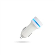 Pengisi Daya Mobil Usb Led Shell Paduan Seng dengan 2 Port Usb
