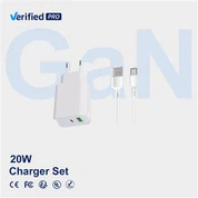 SCHITEC 20W Dual Port Gan Charger Block